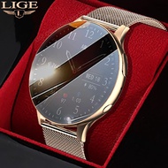 ZZOOI LIGE Watch For Women Smart Watch Lady Bluetooth Answer Calling Smartwatch Men 1G Memory Local Music Storage Clock Voice Assistan