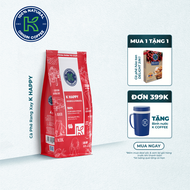 Cà Phê Rang Xay Nguyên Chất K Coffee Happy 227g với sự pha trộn giữa 25% Arabica và 75% Robusta - Th