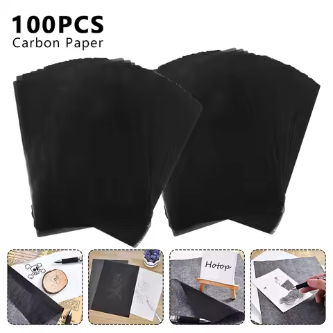 A4 Carbon Paper for Tracing Drawing 100 Sheets Copy Duplicate Typewriter Receipt Duplicate Book for 
