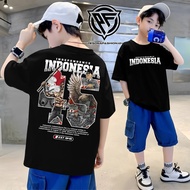 KATUN Independence Day Indonesia T-shirt 1945 August 2025 Ages 2-15 Years Boys and Girls Cotton T-sh