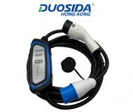 DUOSIDA - 單相32A CEE工業藍頭Type2 充電器 (第二代) 10米 #電車充電線#電動車充電線#電車#電動車#充電線#EV Charger