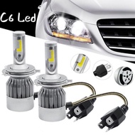 C6 Led Headlight Fog Light H4 H7 Car Locomotive White Gold H4 Led Headlight Projector H4 Bulb
