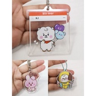 BT21 Cooky Baby Chimmy Rubber Moscot Baby RJ Preloved Acrylic Keychain F1