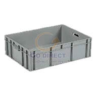 1 X 52L Square Industrial Stackable Container Basket Container Storage Box Heavy Duty (SK48462) Baku