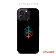 Hardcase Casing Cover iphone 15 14 13 12 11 X Xr Xs Mini Plus Pro Max Tpu WInd direction BC490