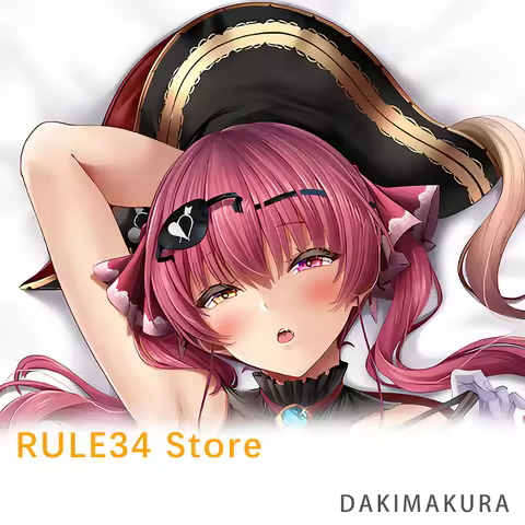 Hololive Japan Houshou Marine Dakimakura Cover Anime Double-Sided Print Pillowcase Life-Size Body Pi