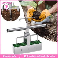 [Lovoski] 4 Cells Handheld Soil Block Maker Soil Quickly Maker Soil Blocking Tool for Propagator Outdoor Vegetable Potting Soil