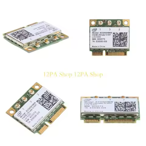 12PA Mini PCI-E WiFi Card for Intel Ultimate-N WiFi Link 6300 Laptop Card 4500Mb Wlan Half PCI-E 633