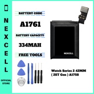 NEXCELL Bateri Serasi untuk Watch Series 2 42mm A1758 ( 2st Gen ) Battery A1761 Battery ( 334mAh )