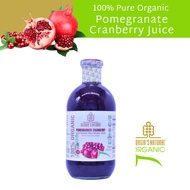 [Georgia's Natural] Pomegranate Cranberry Juice 750mL | 100% PREMIUM Pure Organic Beverage