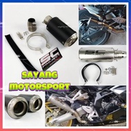 UNIVERSAL MUFFLER BOX EXHAUST SC PROJECT CRT 51MM EKZOS EKSOZ MOTORCYCLE R15 MT15 R25 MT25 NINJA250