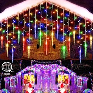 Ready Stock Garland LED Curtain Icicle Light 220V 4m Indoor Outdoor Party Garden Christmas Lights Fa