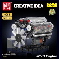V8 Engine Building Blocks Model 10088S Electrically Driven Mechanical Educational Toy Gift for Kids 