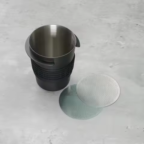 Coffee Portafilter Dosing Cup Puck Screens Kit Espresso Coffee Dosing Cup Filter Mesh Coffee Doser