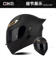 QIKE Flip up Helmet Modular Motorcycle Helmet Double Lens Built-in Sun Visor Racing Full Face Helmet