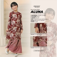 BAJU KURUNG BUDAK MATERIAL DUBAI DOBBY SILK KURUNG ALUNA BY ANGGUN COTTON COLLECTION