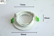 [Zurano] LED 70mm Eyeball Frame for MR16/ GU10 Downlight Casing Frame/ Ceiling Down Light (White) Easy &amp; Quick Maintenance