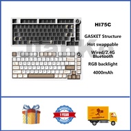 LEOBOG Hi75C Aluminum Wireless Mechanical Keyboard 75% Hot swappable RGB GASKET Custom Gaming Keyboa