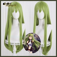 Code Geass C.C. Cosplay fgo enkidu tóc giả màu xanh lá cây 80cm tóc dài thẳng sợi tổng hợp người lớn