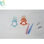 2pcs Baby Food Feeder Food-grade Silicone Feeding Soother BPA-free Fruit Feeder Pacifier for 4+ Mont