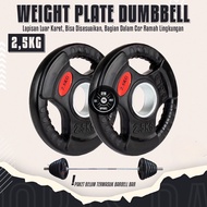 Weight plate dumbbell 2.5 kg olympic dumbbell plate 5cm rubber weight Lifting Training rubber plate