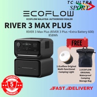 EcoFlow RIVER 3 Max Plus (RIVER 3 Plus&EB600) Portable Power Station – 858Wh LFP Battery, 1200W Outp