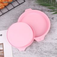 【tuilieyfish】 4/6/8 Inch Round Silicone Pink Green Layer Cake Mould Silicone Mousse Mold Round Baking Tools For Cakes Cooking Forms 【IH】