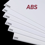 ABS Board Plastic Sheet White 0.5mm~5mm Thick Plastic Hard Board 100mm~500mm Length Customized DIY Manual Sand Table Building Model Board and Baffle Can Be Cut