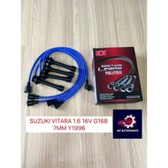 9004 *HOS* KP AUTO - SUZUKI VITARA 1.6 16V G16B 1996Y ESTEEM 1.3 G13B CAR PLUG WIRE SET (7MM🔵BLUE) P