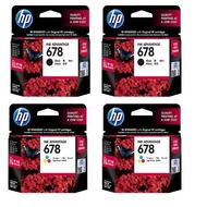 HP 678 Black 2 Units & Colour 2Units Combo Set