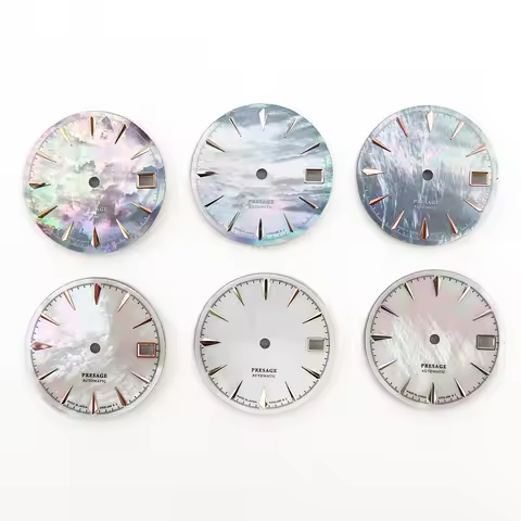 28.5mm MOP Claw Markers Cocktail Watch Dial Nature Stone For Seiko Presage NH35 Automatic Movement C