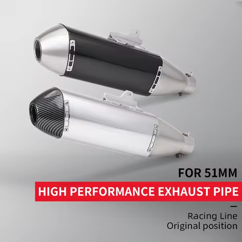 51MM Universal Motorcycle Exhaust Muffler For EXC EXC-F SX-F 250 350 450 500 EXCF SXF Husqvarna FE 5