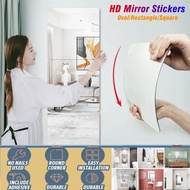 60x180cm Mirror Wall Sticker Square Glass Tile Wall Sticker Self-adhesive Acrylic Tiles Sticker For 