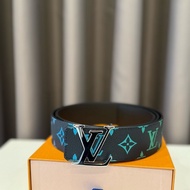 （極新美品）louis vuitton路易威登黑彩皮帶