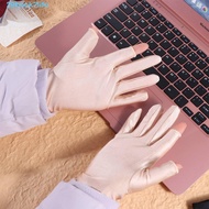BACK2LIFE 1 Pair Women Sun Protection Gloves, Spandex Ice Silk Thin Ice Silk Gloves, Driving Sunscre