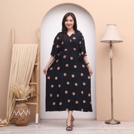 KIMONO DRESS MOTIF BUNGA TERBARU DASTER KIMONO KAIN RAYON ADEM  KIMONO DRESS JUMBO MUAT BB 85 KILO  