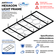 DEEP BLUE LED HEXAGON LIGHT DETAILING HONEYCOMB LIGHT MODULAR FOR WORKSHOP GARAGE DETAILING CENTER W