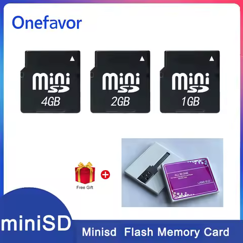High Quality!! MINI SD Memory Card With Mini SD Card Reader 4GB 2GB 1GB 512MB 128MB Minisd Card Flas