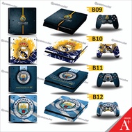 Garskin Ps4 slim fat Pro Motif Manchester city Real Madrid