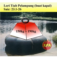 Giant tyre inner air tube size 23.1-26 lake river floaties flood transport Tiub besar backhoe shovel compactor