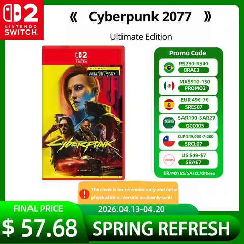 Nintendo Switch 2 Game Deals - Cyberpunk 2077 Ultimate Edition - Games Adventure Action and RPG Genr