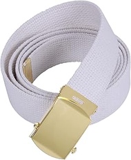 Authentic Military Web Belt White And Gold 44 Inch