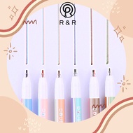 【R&R】Pen 2 Lines Pen Colourful Pen Viral Tiktok Pens Creative Morandi Marker Drawing Highlight Cute 