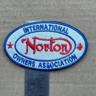 Vintage Embroidery Norton International Patch Embroidered Jacket Tshir