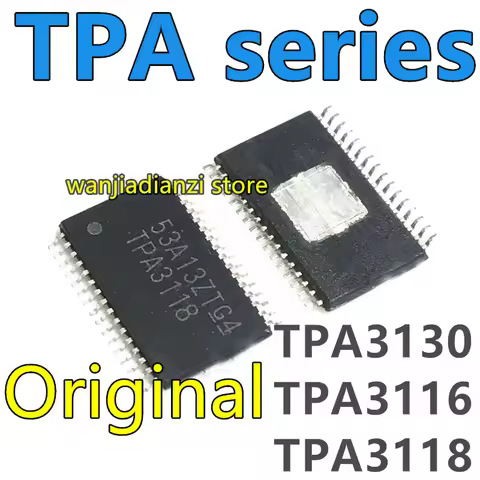 Original TPA3118D2DAPR TPA3130 TPA3116 TPA3116D TPA3116D HTSSOP32 class D audio amplifier IC chip HT