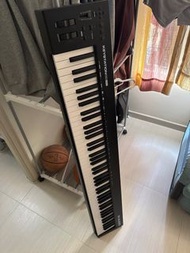 M-Audio Keystation 88 MK3 MIDI keyboard and Yamaha FC4A sustain pedal