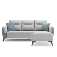 Living Mall Olena Fabric 3 Seater Sofa with Ottoman