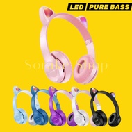 Headphones Bando P47M Led PURE Bass Headset Bando P47M Wireless HF Bluetooth Bass
