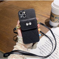 FH84 EQ19 Wallet Lanyard Case for Xiaomi Redmi A1 A1+ A2 A3 4A 4 4X 5 5A 5+ 6 6A 7 7A 8 9 Prime 9A 9