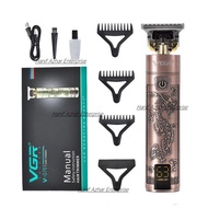 VGR V-076 Digital Hair Clipper With USB Rechargeable Hair Clipper Electric Hair Clipper Men's Hair C